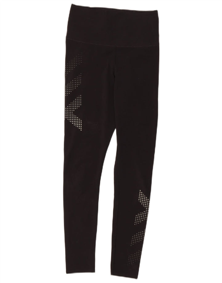 Reebok ženske grafičke tajice UK 10 male crne