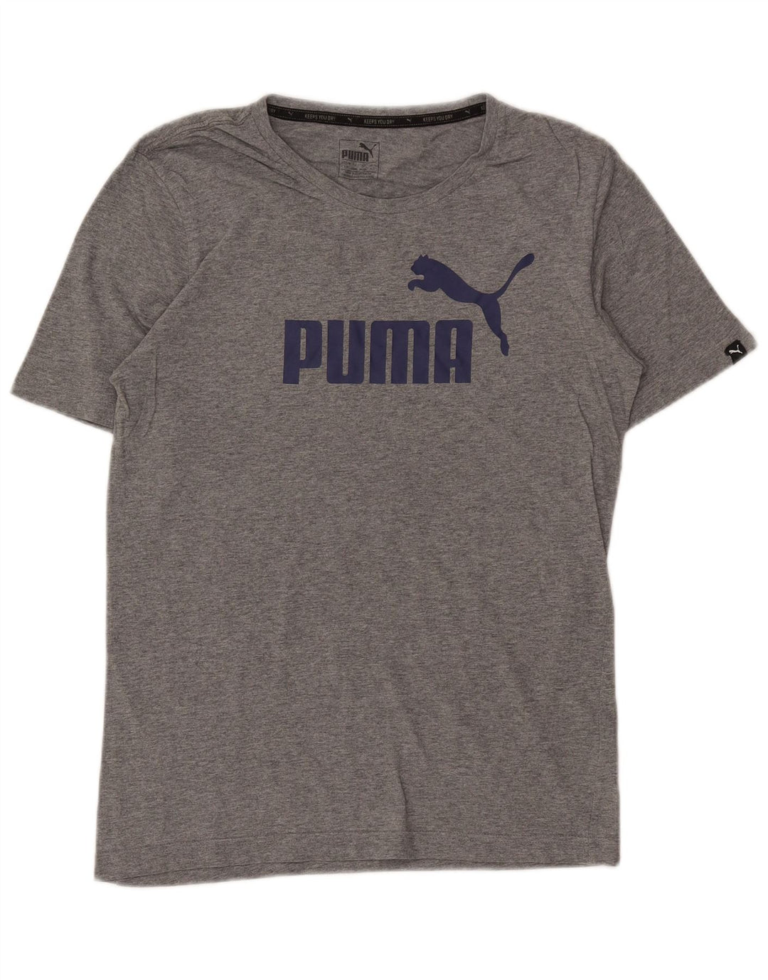 Puma muška majica kratkih rukava s grafičkim motivima, mali sivi flekasti pamuk