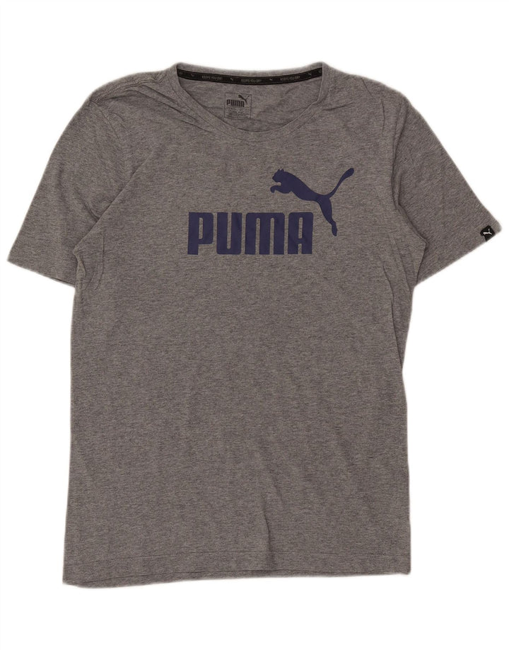 Puma muška majica kratkih rukava s grafičkim motivima, mali sivi flekasti pamuk