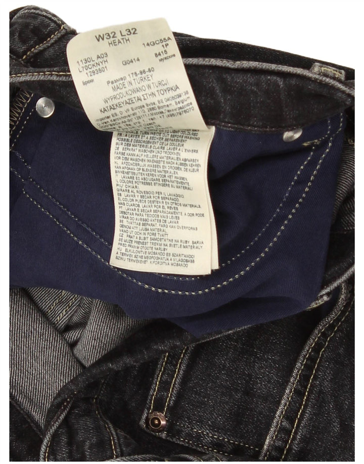 Lee Mens Heath Slim Jeans W32 L32 Crni pamuk