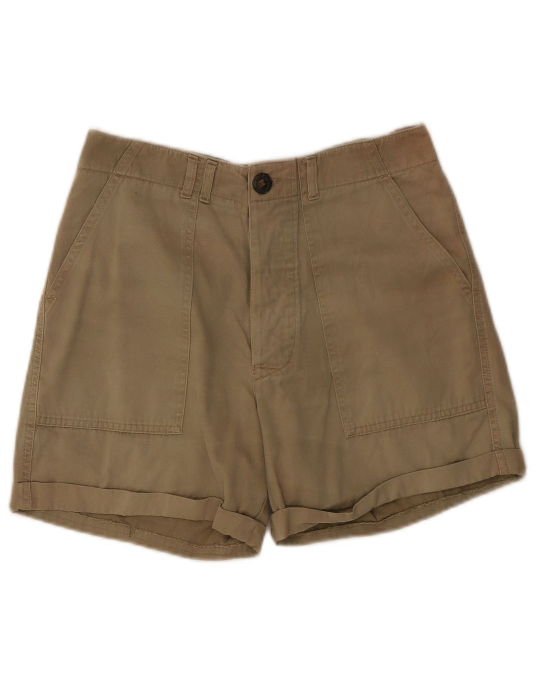 Vintage ženske chino kratke hlače W30 srednje kaki boje