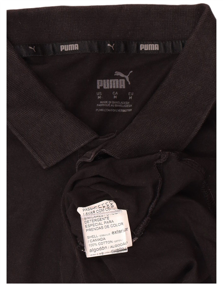 PUMA muška polo majica srednje crne pamučne boje