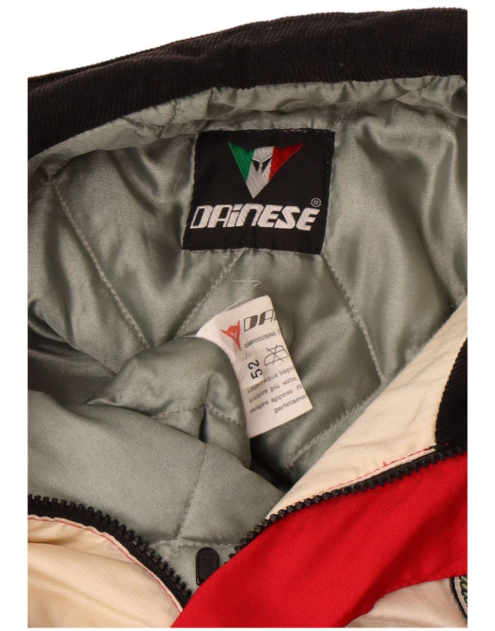 Dainese muška grafička trkačka jakna EU 52 veliki crveni poliamid u boji