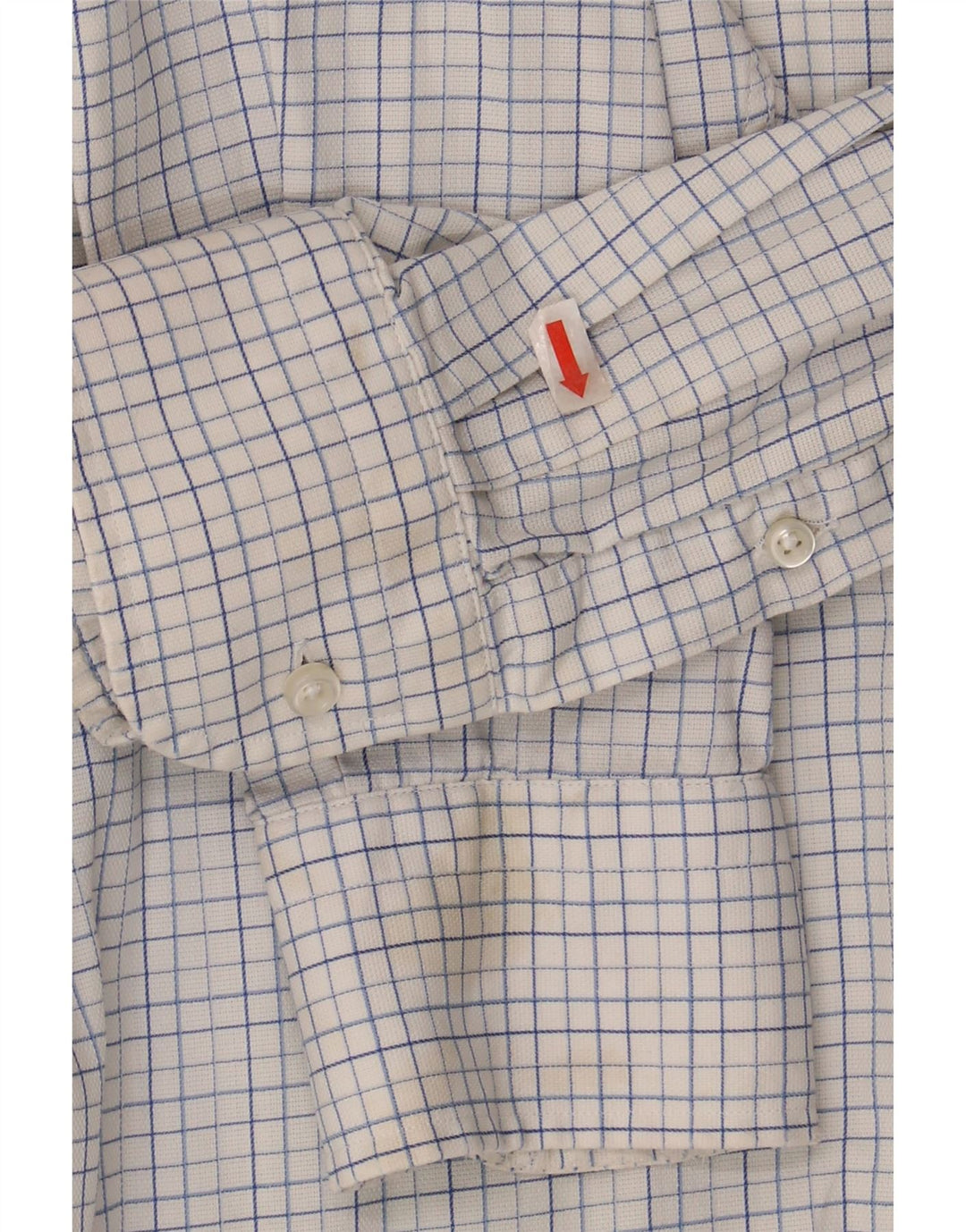 HUGO BOSS Mens Shirt Size 15 38 Medium White Check Cotton Vintage Hugo Boss and Second-Hand Hugo Boss from Messina Hembry 