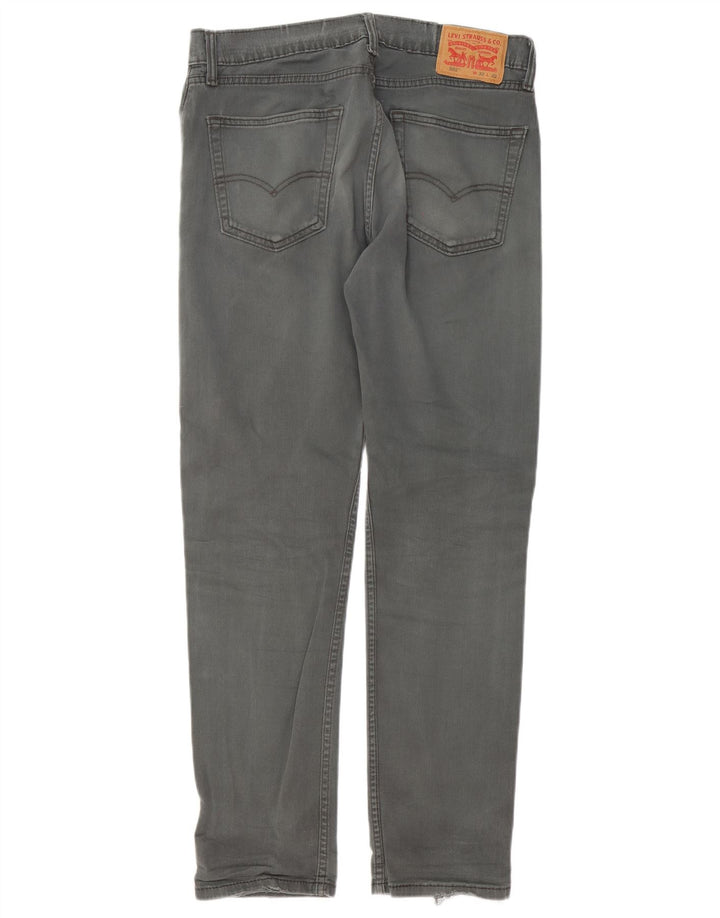 Levi's muške 502 sužene traperice W32 L32 sivi pamuk