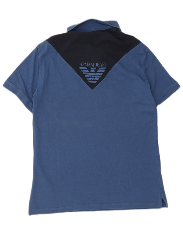 Armani Jeans muška polo majica XL s plavim bojama, pamuk
