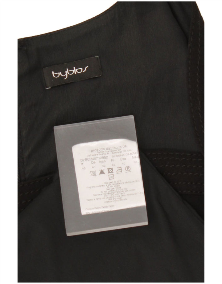 BYBLOS ženska plašt haljina IT 46 veliki crni poliester