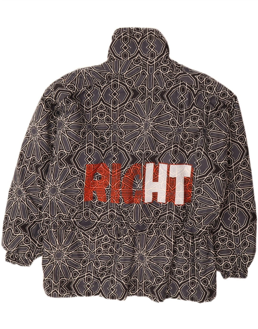 KAP. COOK Muška anorak jakna s grafičkim motivima UK 42 XL siva geometrijska