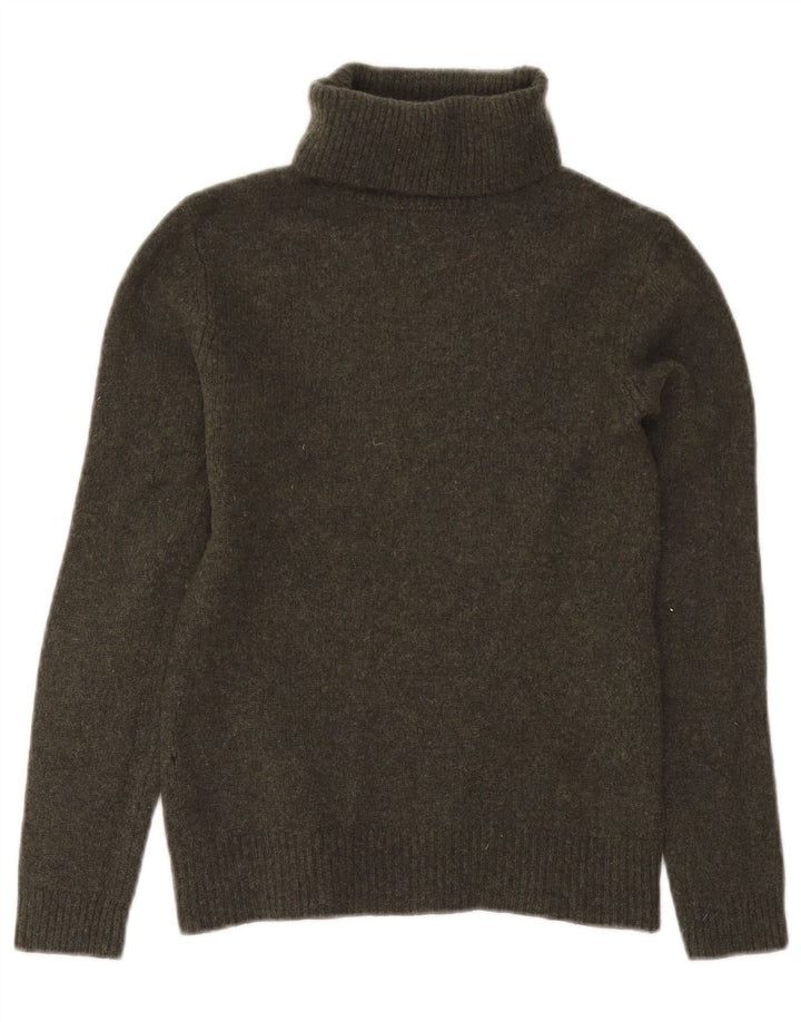 Massimo Dutti ženski pulover s rol izrezom UK 14 Veliki zeleni vuneni