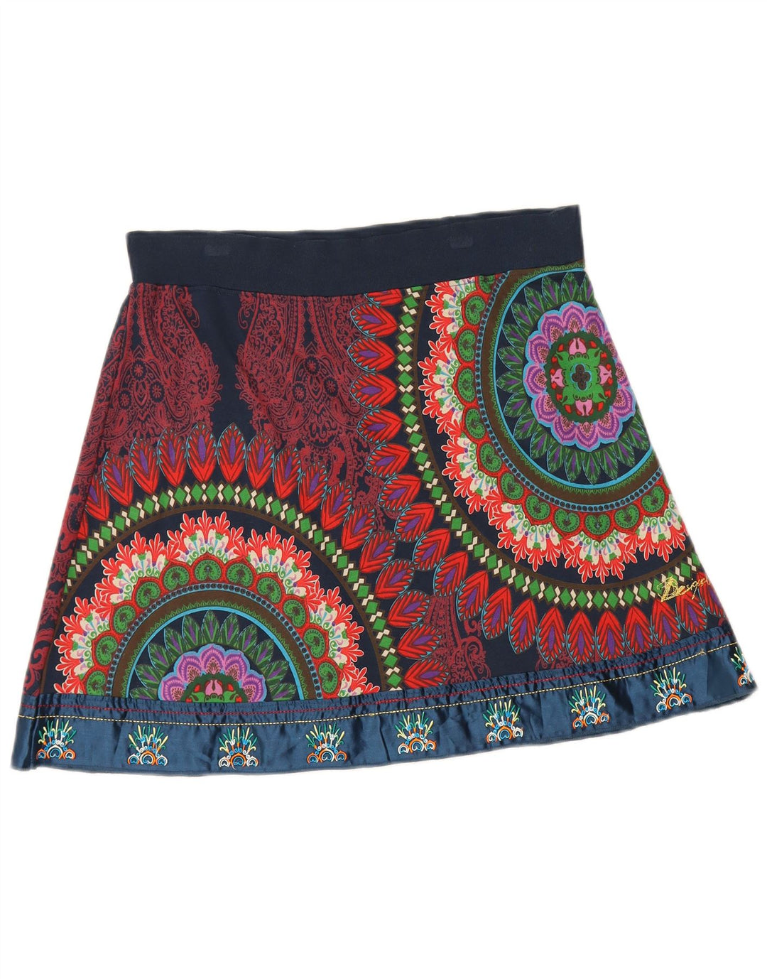 Desigual ženska grafička mini suknja velika W32 višebojni geometrijski pamuk