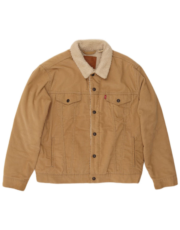 Levi's muška jakna od samta Sherpa UK 40 Large Beige Cotton