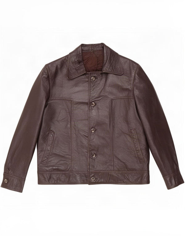 Vintage muška kožna jakna UK 40 Large Brown