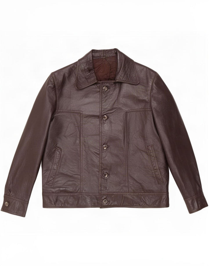 Vintage muška kožna jakna UK 40 Large Brown