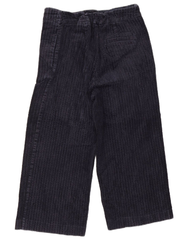 Marks & Spencer ženske hlače od samta širokih nogavica UK 16 Large W34 L22 Mornarsko plave