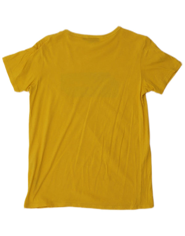 Napapijri Boys Geographic Graphic T-Shirt Majica 13-14 Years Yellow Pamuk