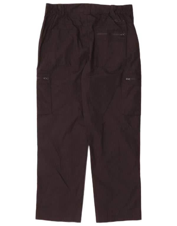 Mountain Warehouse Mens Straight Cargo Trousers W32 L28 Black Polyester
