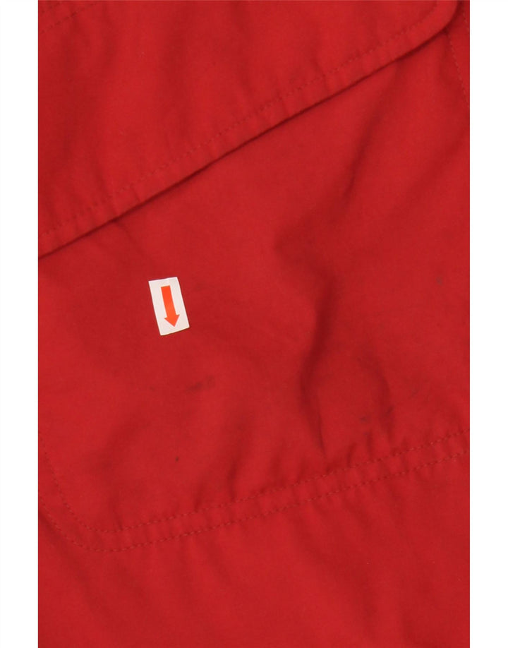 Vintage ženska velika parka jakna s kapuljačom IT 44 srednje crvena