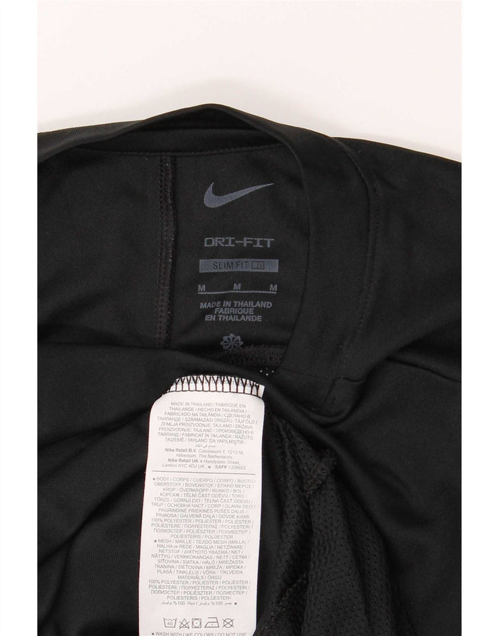 Nike Dri Fit Slim T-Shirt Top Srednje crni poliester