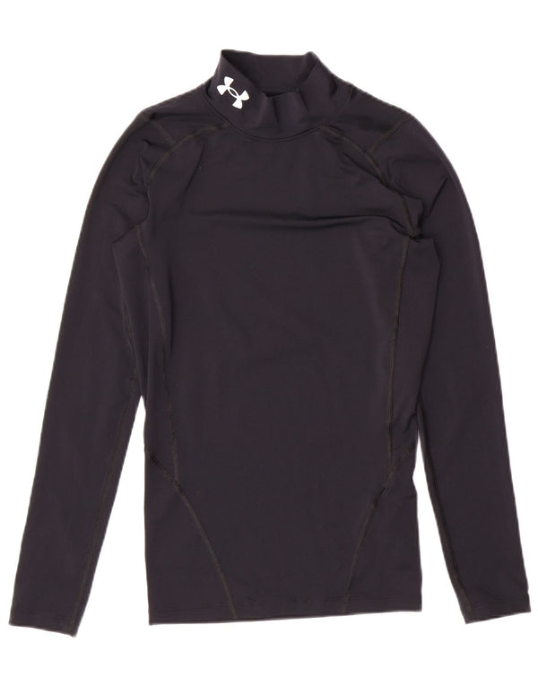 UNDER ARMOUR Ženska kompresijska majica dugih rukava UK 8 Mali crni poliester