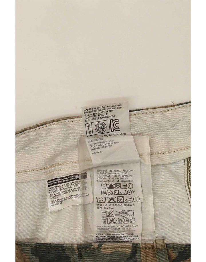 Levi's muške kargo kratke hlače W40 XL kaki kamuflažni pamuk