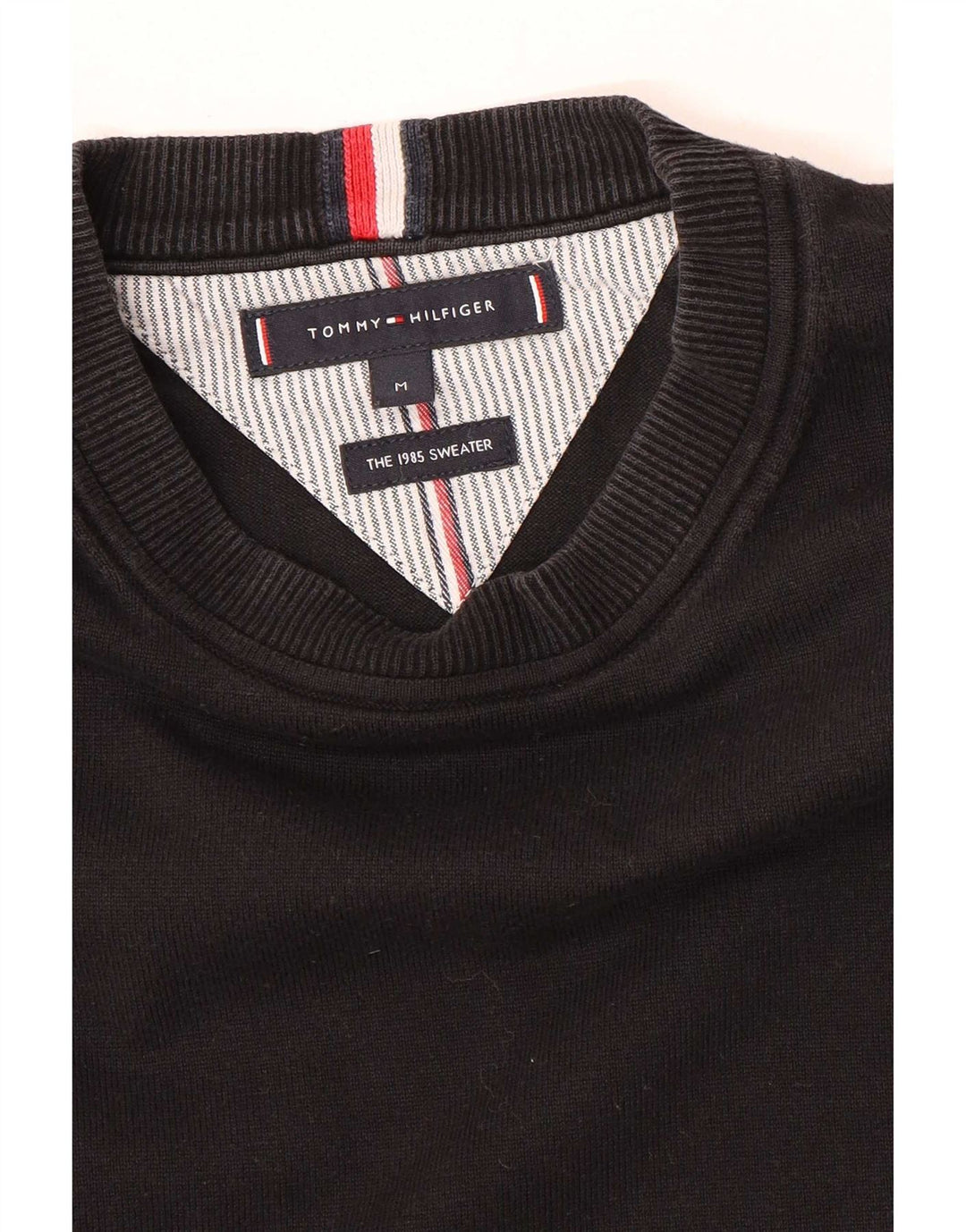 Tommy Hilfiger muški džemper s okruglim izrezom srednje crne boje