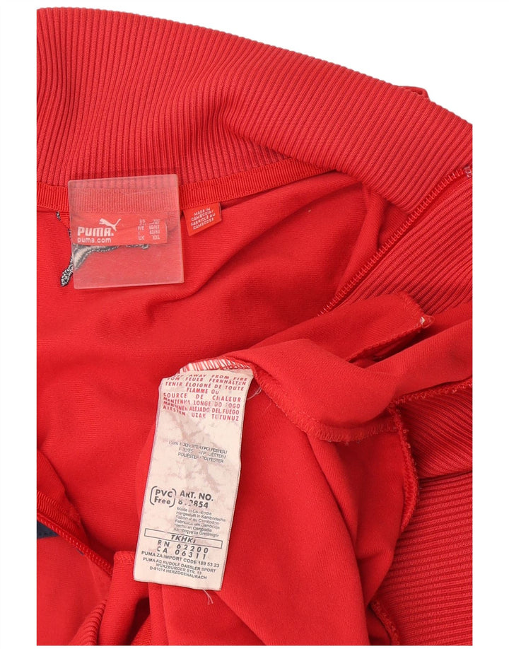Puma muška gornja jakna od trenirke 2XL, crveni poliester