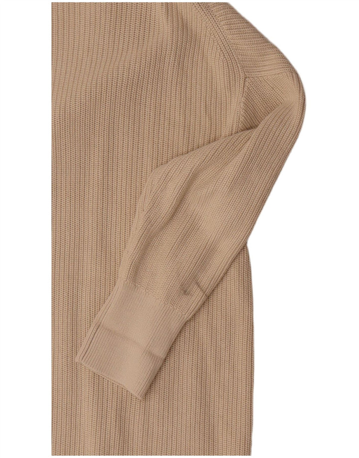 COS ženski dugi prekomjerni kardigan pulover UK 14 srednje bež pamuk