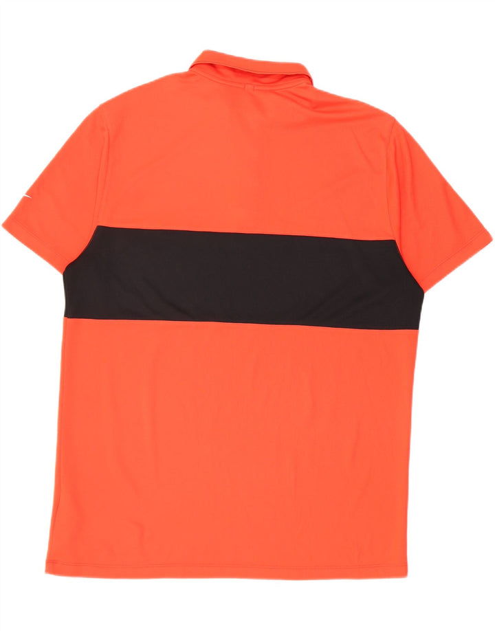 Nike muška Dri Fit polo majica velika narančasta poliesterska boja