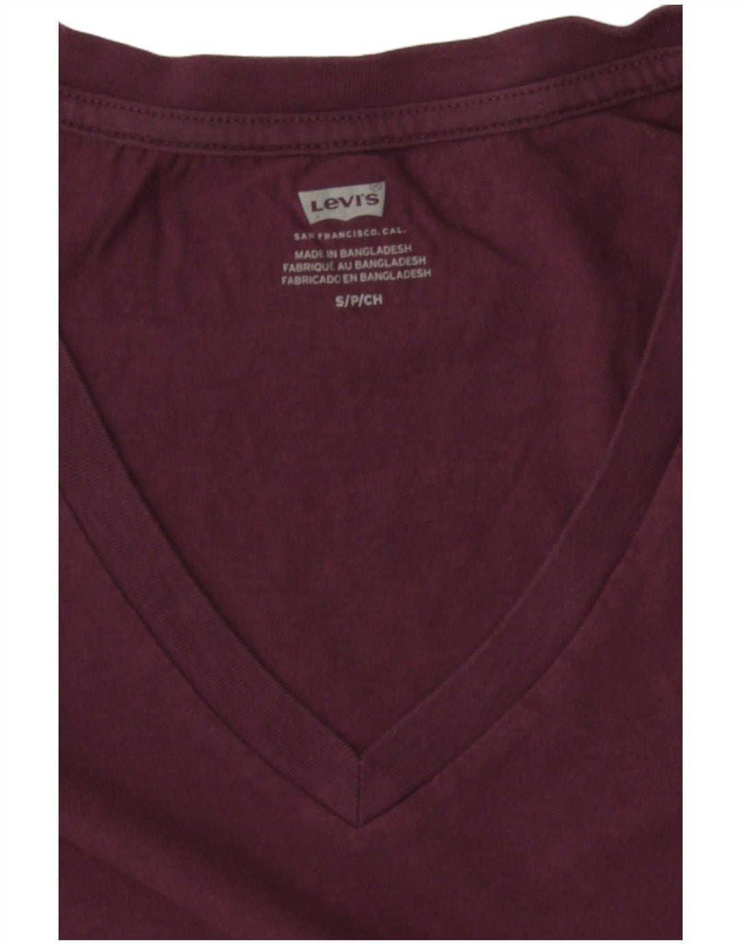 Levi's ženska majica kratkih rukava UK 10 Small Burgundy