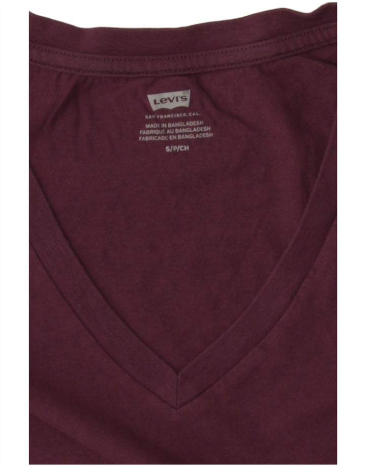 Levi's ženska majica kratkih rukava UK 10 Small Burgundy