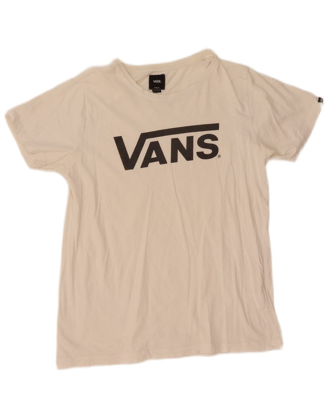 Vans Ženska majica kratkih rukava s grafičkim motivima UK 12 Srednje bijeli pamuk
