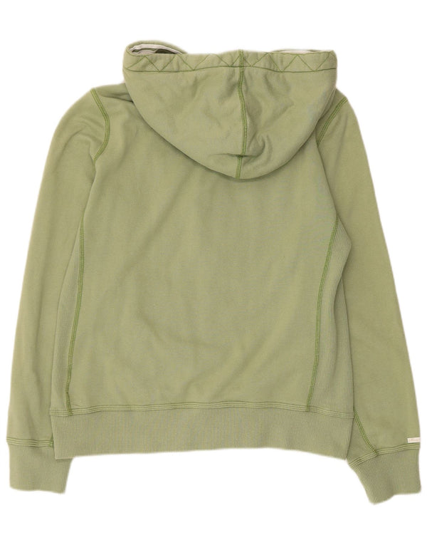 Tommy Hilfiger Ženski pulover s kapuljačom s patentnim zatvaračem UK 14 Veliki zeleni pamuk