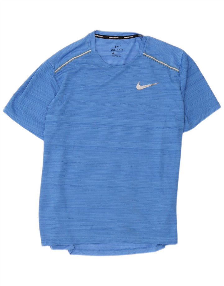Nike Dri Fit majica s velikim plavim prugama od poliestera