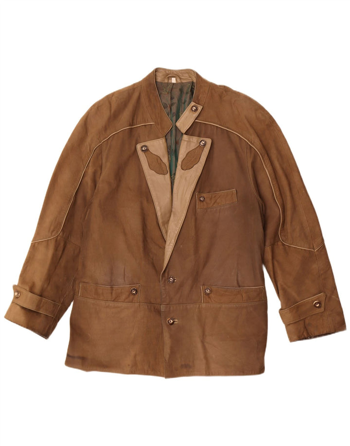 Vintage muška kožna jakna IT 50 Large Brown