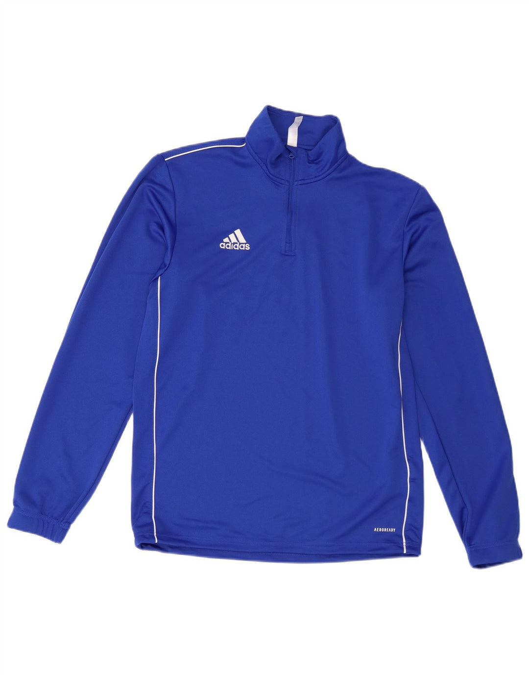 Adidas muška trenirka Aeroready zip izrez i gornji dio trenirke srednje plave boje od poliestera