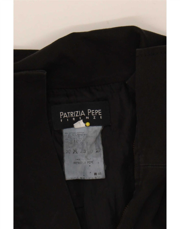 Ženska vojna jakna Patrizia Pepe IT 42 Srednje crni pamuk