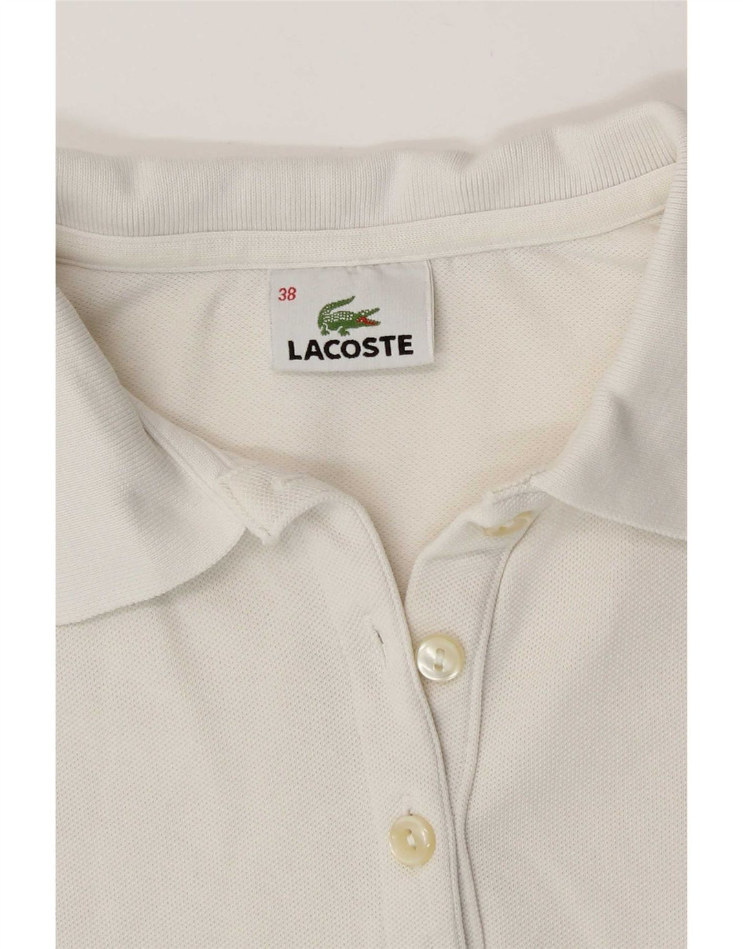 Lacoste ženska polo majica veličine 38, srednje bijela