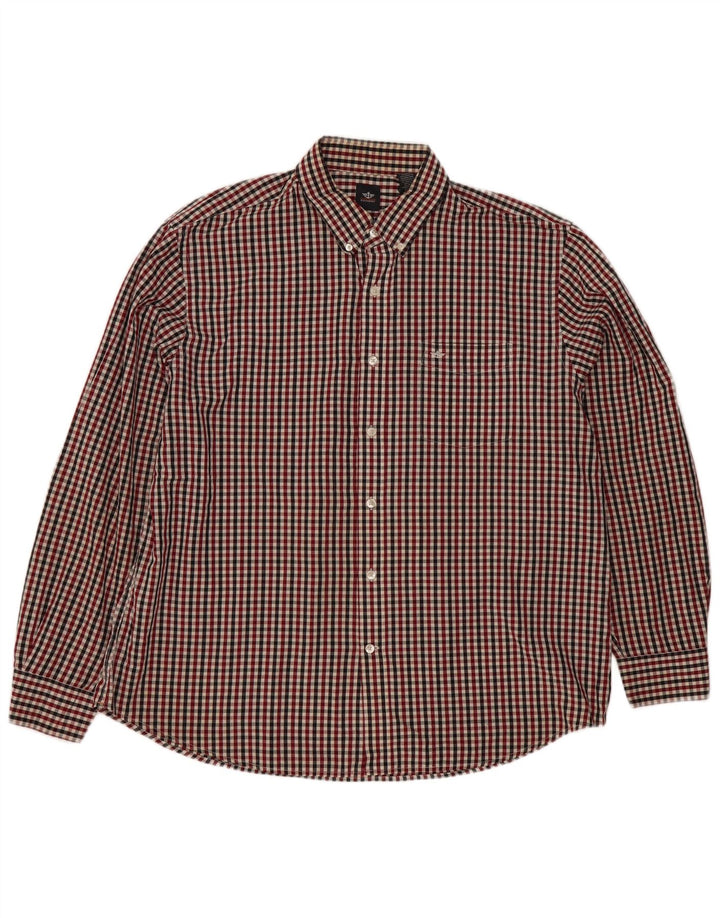 Dockers muška košulja XL crveni gingham pamuk