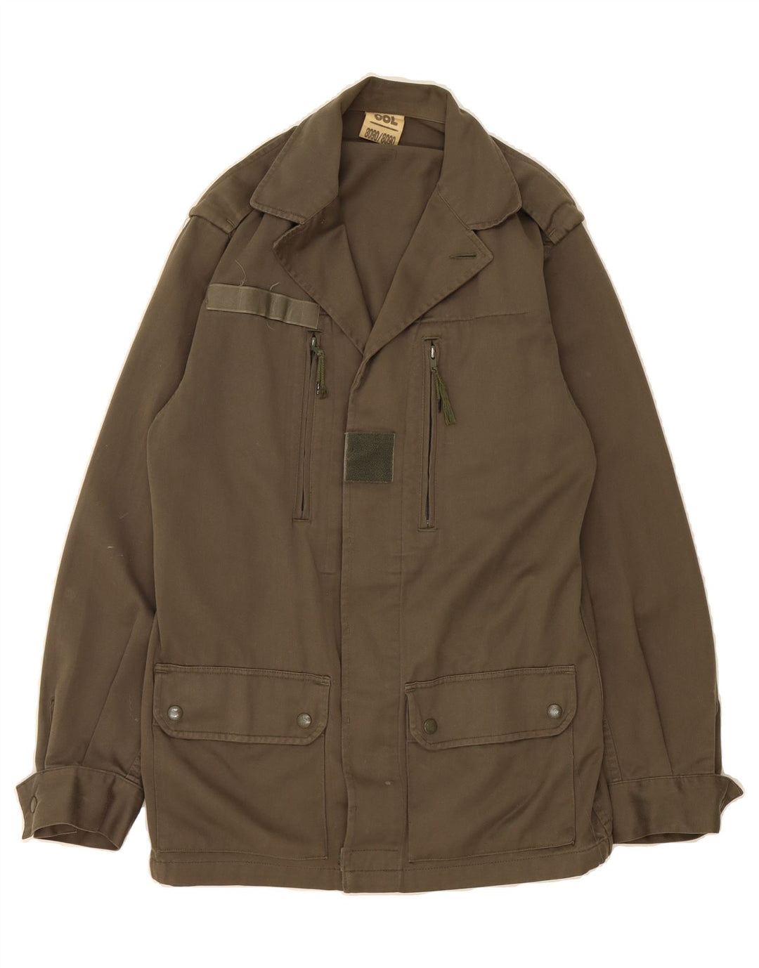 VINTAGE Mens Military Jacket UK 36 Small Khaki Vintage Vintage and Second-Hand Vintage from Messina Hembry 