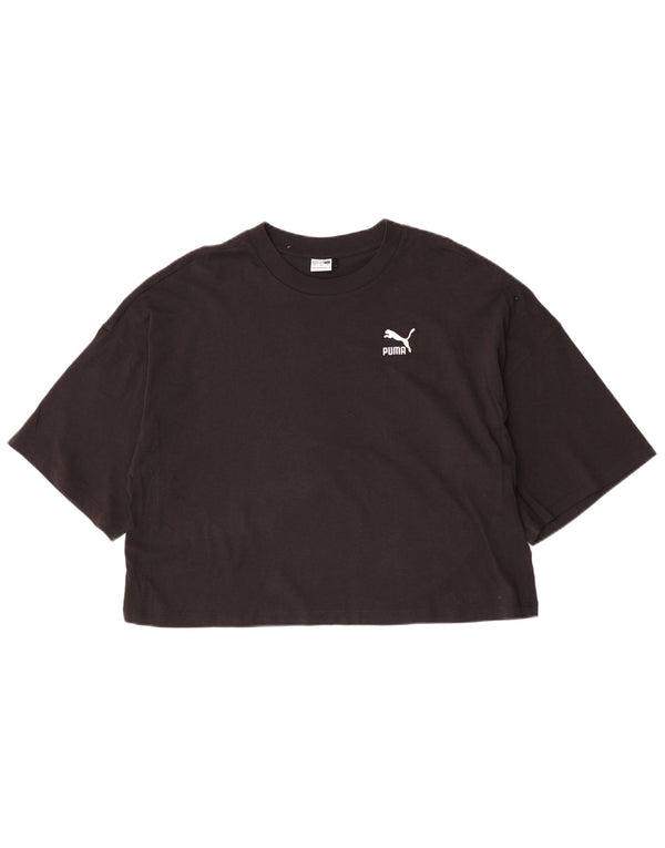 Puma ženska majica kratkih rukava UK 16 Large Black Cotton