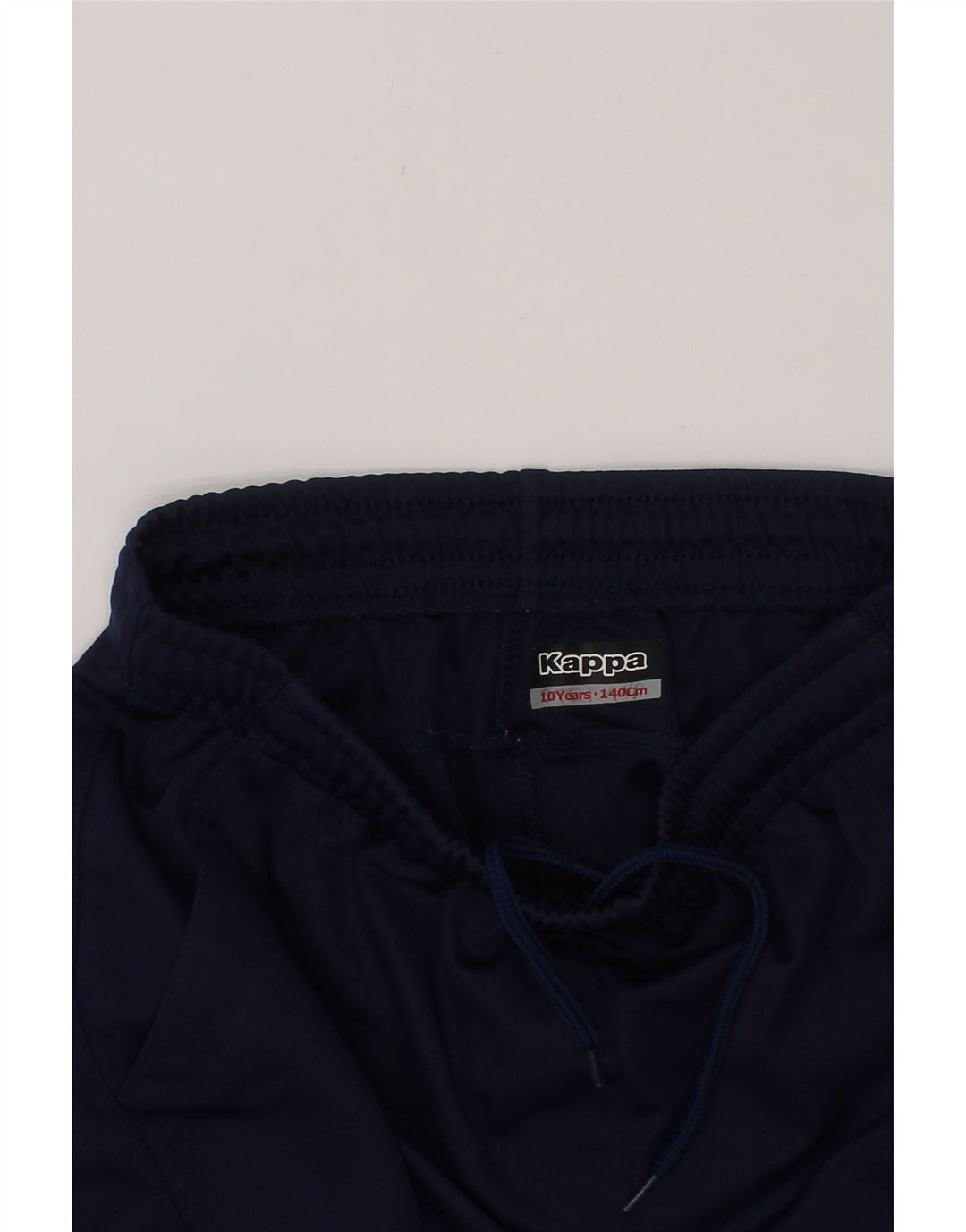 KAPPA Boys Graphic Bermuda Sport Shorts 9-10 Years  Navy Blue Polyester Vintage Kappa and Second-Hand Kappa from Messina Hembry 