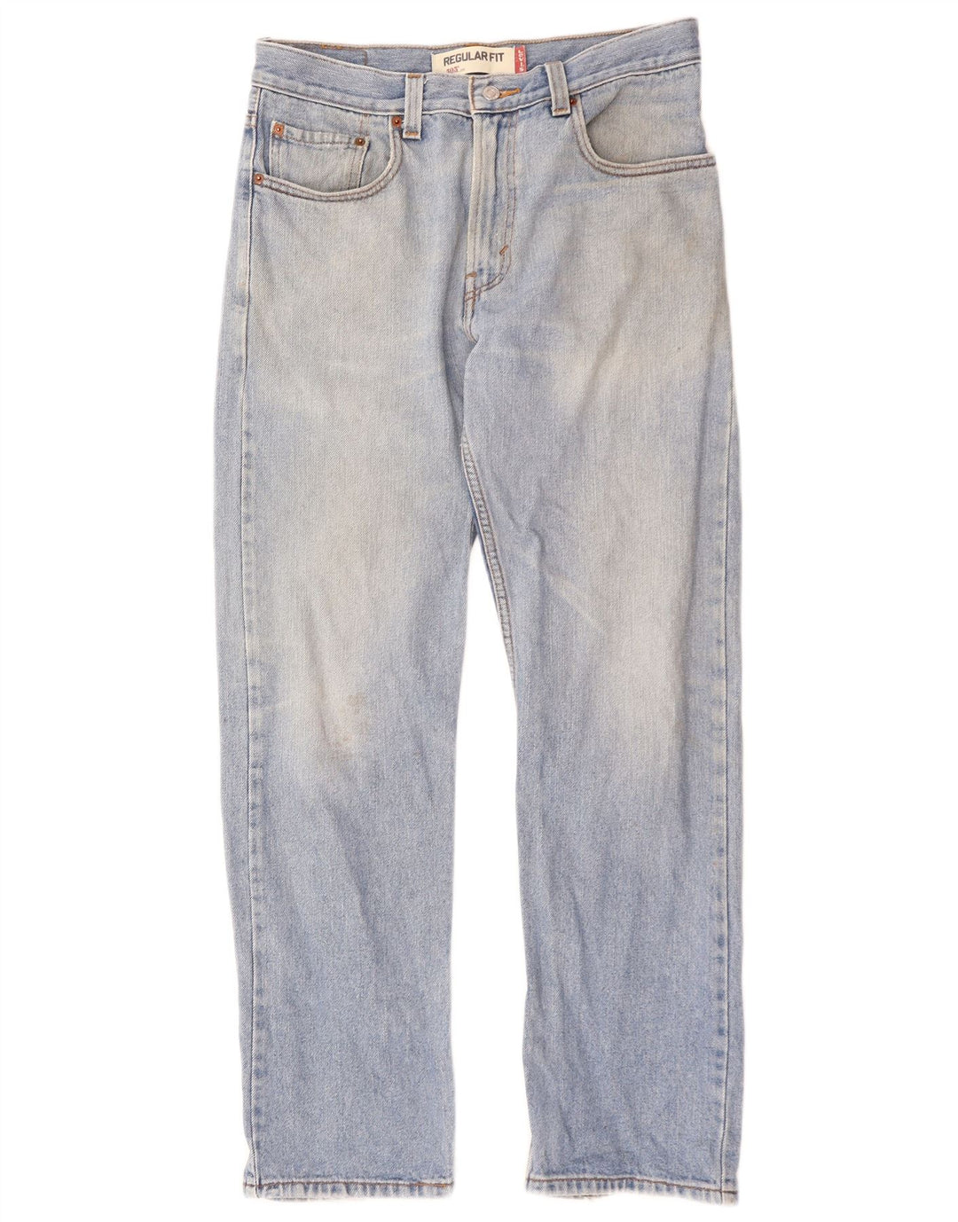 Levi's muške 505 ravne traperice regularnog kroja W32 L32 plavi pamuk