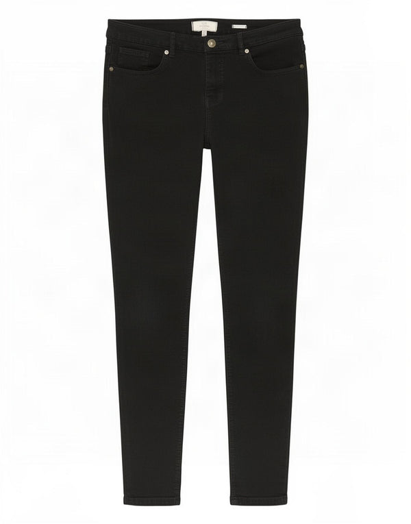 Fat Face ženske jegging traperice UK 16 Large W32 L27 crni pamuk