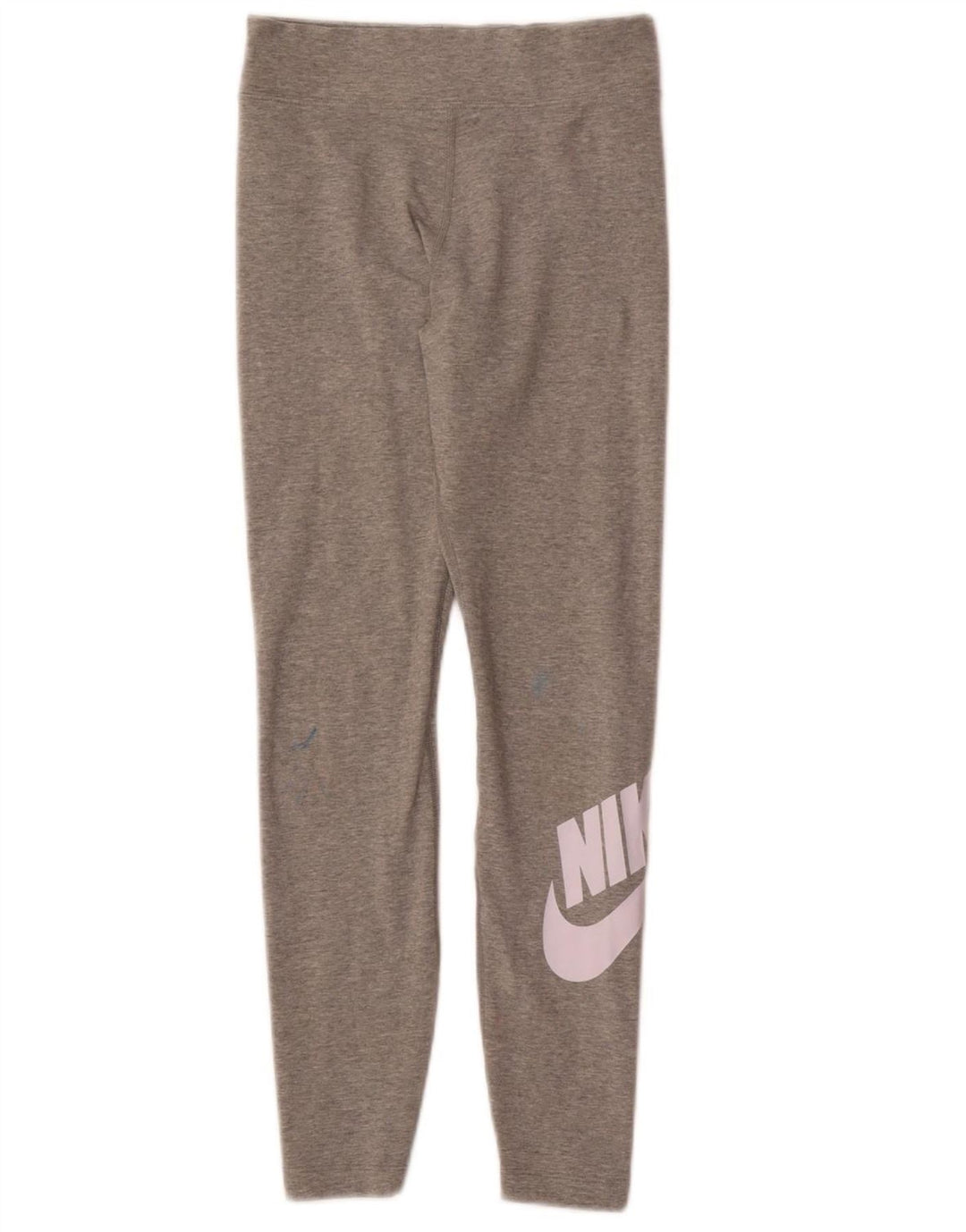 NIKE Womens Graphic Leggings UK 10 Small  Grey Cotton