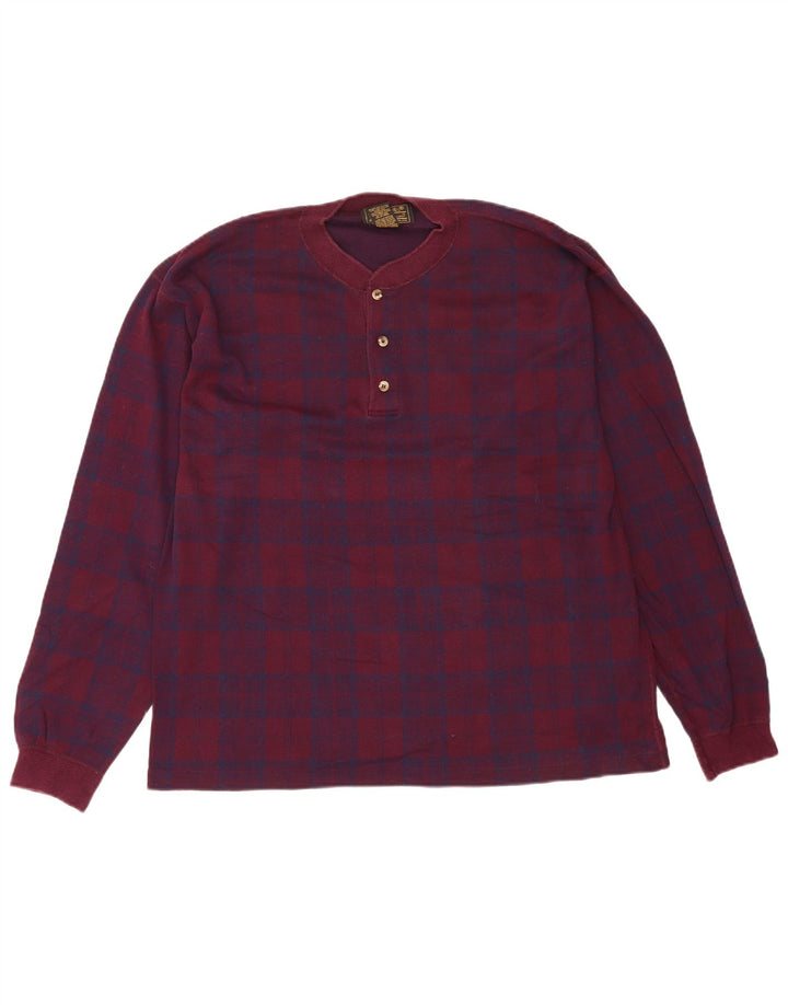 Eddie Bauer muška majica dugih rukava, pamuk, veliki bordo karirani