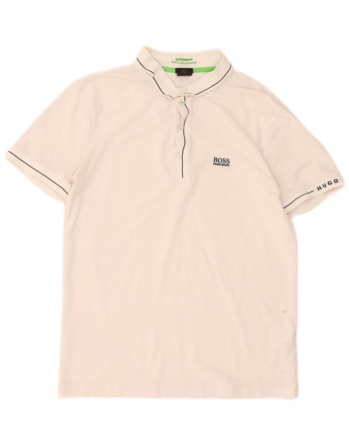 Hugo Boss muška polo majica Mala bijela pamučna