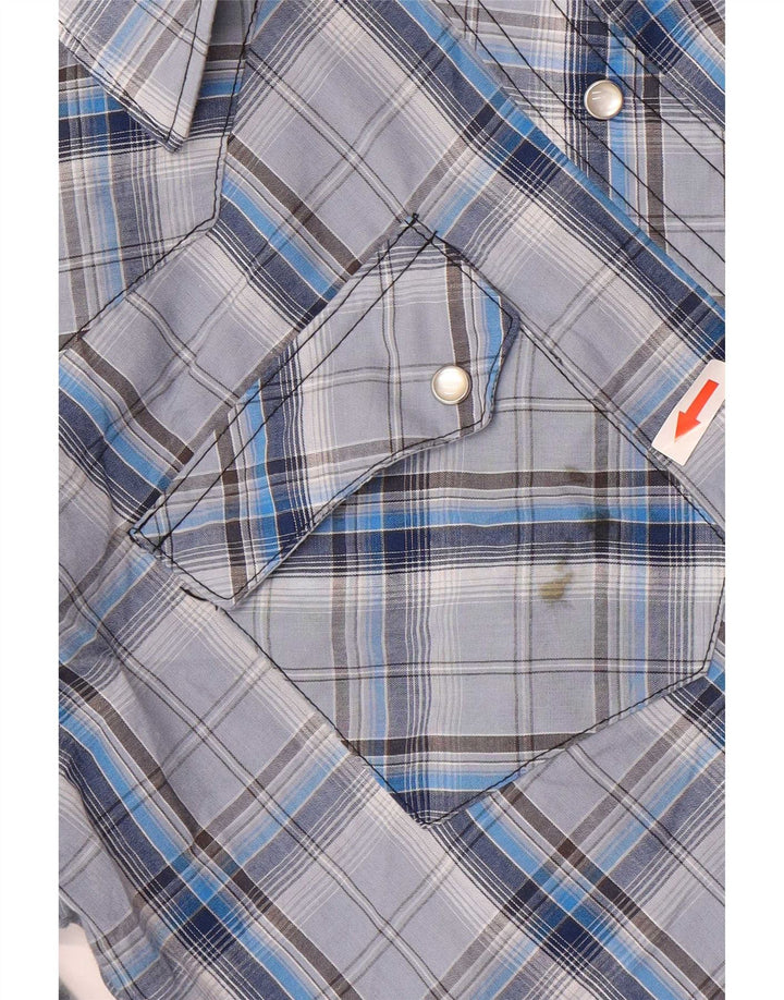 Wrangler muška košulja Srednje plavi karirani pamuk