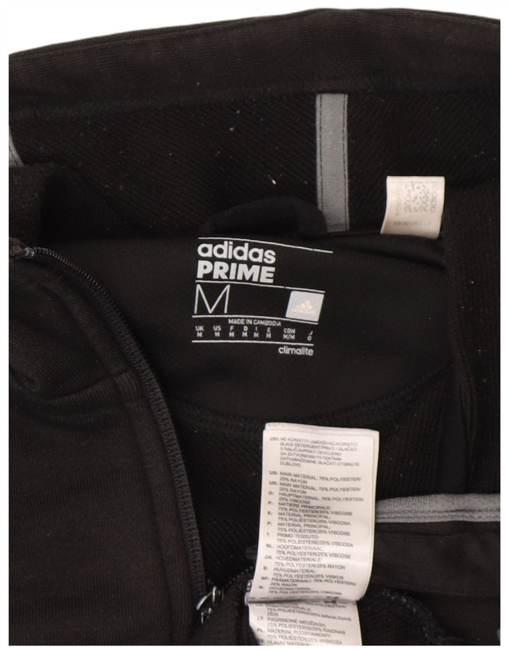 Adidas muška pulover s kapuljačom Climalite Graphic Zip Srednje crni poliester