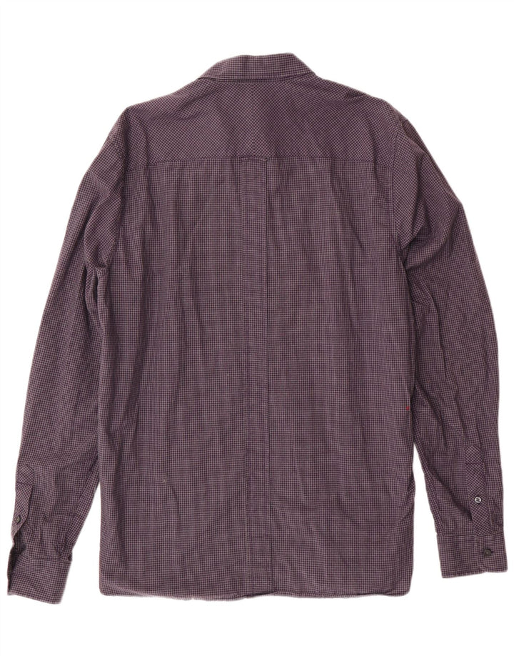 FRED PERRY Muška majica velika ljubičasta pamuk gingham