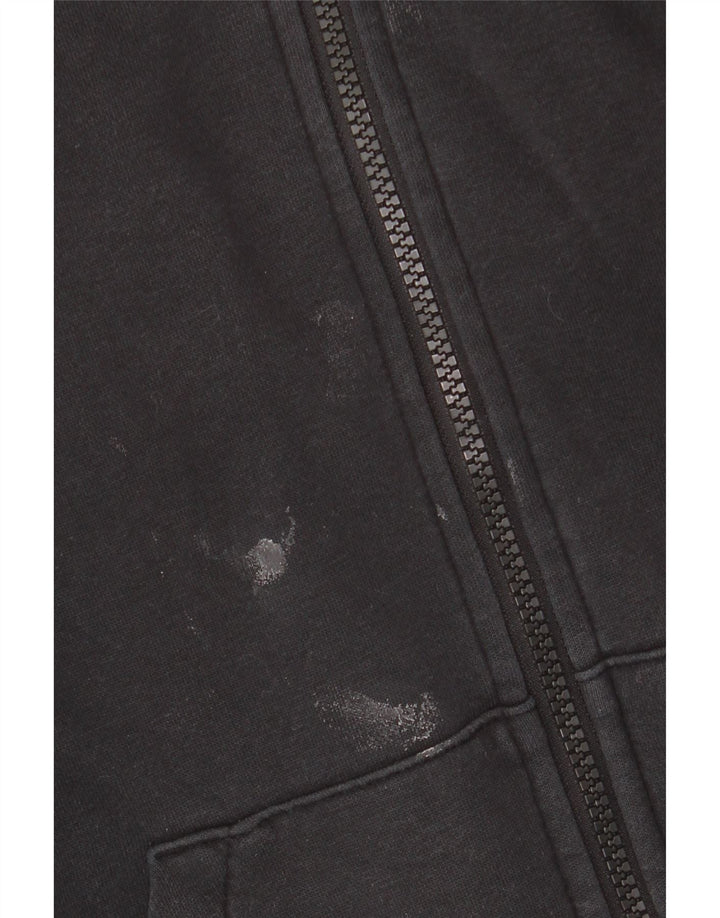 NIKE ženska velika majica s kapuljačom s patentnim zatvaračem UK 6 XS crni pamuk